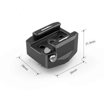 SmallRig Rotatable Cold Shoe Mount Adapter (Two 1/4"-20 Screws) 2819