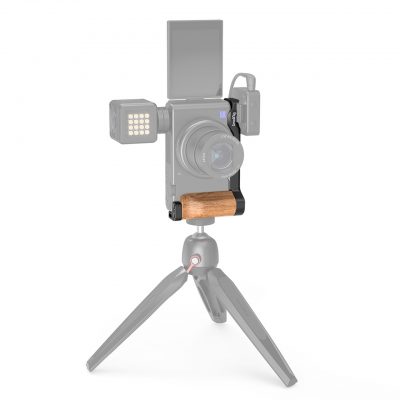 SmallRig L-Shape Wooden Grip with Cold Shoe for Sony ZV1 Camera 2936