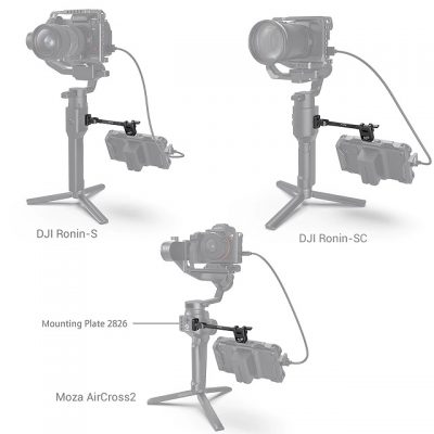 SmallRig Adjustable Monitor Mount for DJI RONIN-S/RONIN-SC & ZHIYUN CRANE 2S/CRANE 3/3S/WEEBILL-S & MOZA AirCross 2 Gimbals 2889