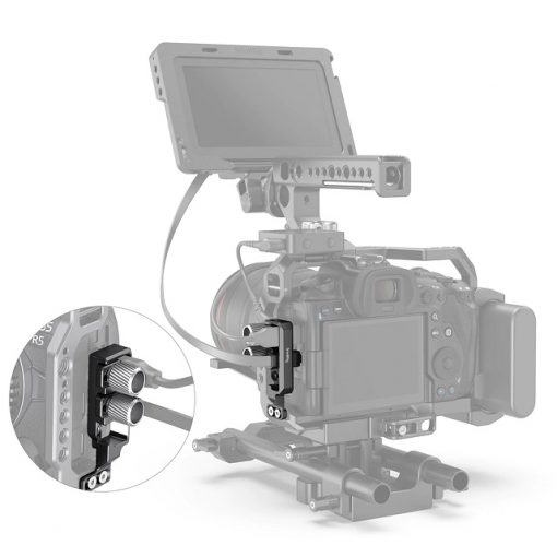 SmallRig HDMI and USB-C Cable Clamp for EOS R5 and R6 Cage 2981